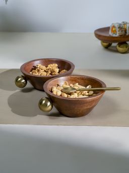 Manor House - Ora Reet Mini Serving Bowls with Spoons (Pack of 2)