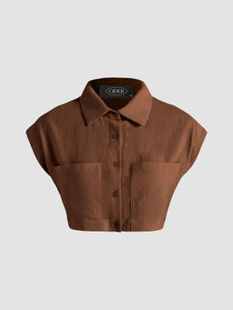 Cider - Solid Pocket Crop Top