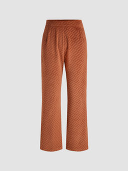 Cider - Brown Striped Detail Pants
