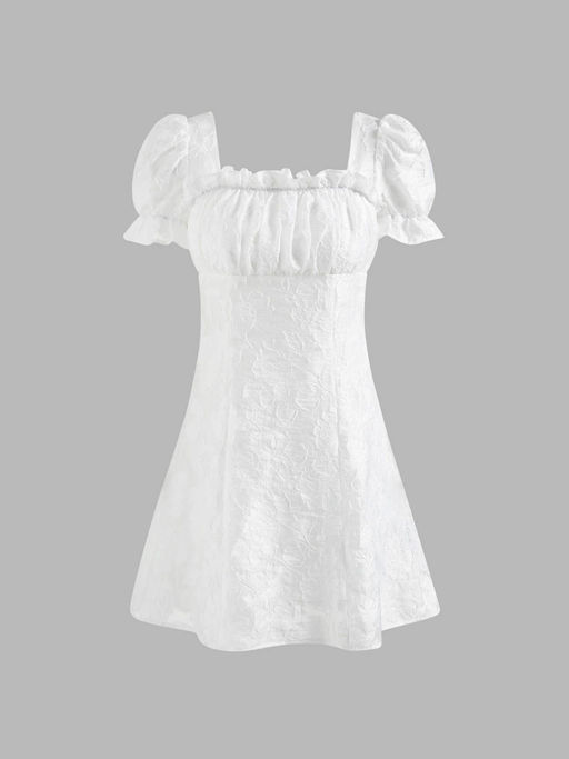 solid floral lace mini dress MARIE FLORAL LACE DRESS | CULT MIA