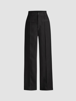Cider - Solid Stitch Straight Leg Trousers