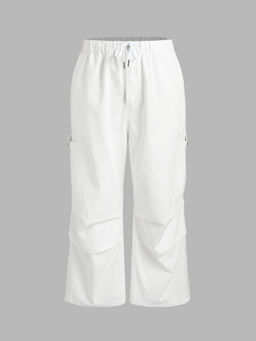 Cider - Denim Drawstring Pocket Cargo Pants Curve & Plus