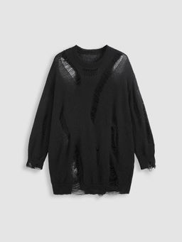 Cider - Ripped Oversized Sweater Curve & Plus