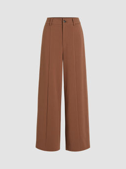 Cider - Solid Wide Leg Trousers
