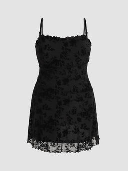 Cider - Floral Lace Mini Dress