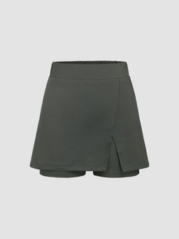 Cider - Mocha Run Athletic Mini Skort
