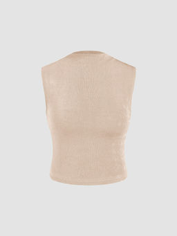 Cider - Solid Jersey High Neck Tank Top