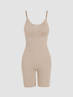 Cider - Seamless Scoop Neckline Back Closure Shapewear Bodysuit