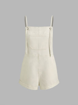 Cider - Denim Pocket Ultra Short Romper