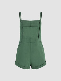 Cider - Denim Pocket Ultra Short Romper