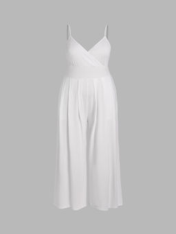 Cider - V-Neck Cami Wide Leg Jumpsuit Curve & Plus