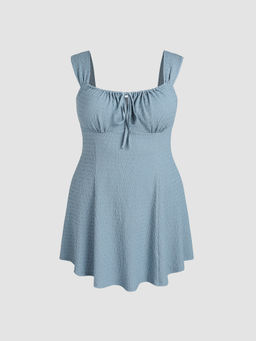 Cider - Ruffle Sleeveless Mini Dress