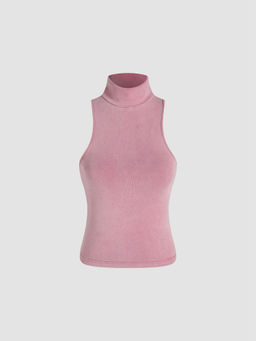 Cider - Solid High Neck Tank Top