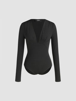 Cider - Collarless Solid Bodysuit