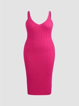 Cider - Knit Solid Maxi Dress Curve & Plus