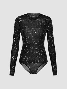 Cider - Round Neckline Star Bodysuit