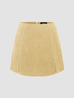 Cider - Corduroy High Waist Split Skort Curve & Plus
