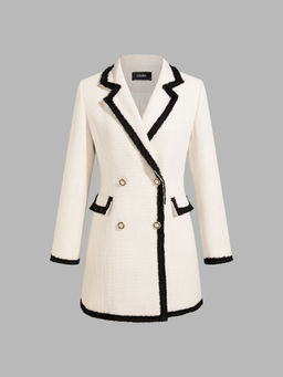 Cider - Tweed Collar Pocket Blazer