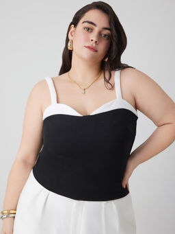 Cider - Sweetheart Patchy Crop Tank Top Curve & Plus