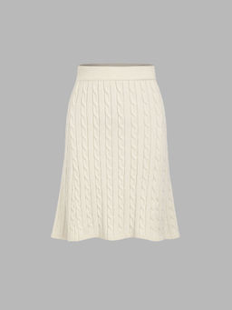 Cider - Mid Rise Texture Knitted Midi Skirt