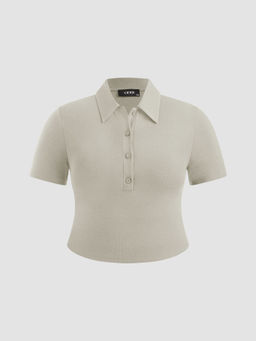 Cider - Polo Solid Short Sleeve Tee Curve & Plus