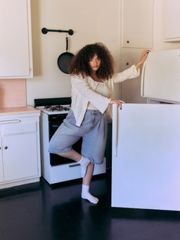 Cider - Solid Geometric Button Long Sleeve Cardigan with Tube Top Curve & Plus