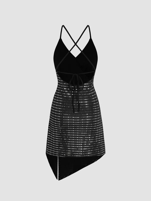 cider black sequin dress Thats So Fetch | Tesla Dress | Black