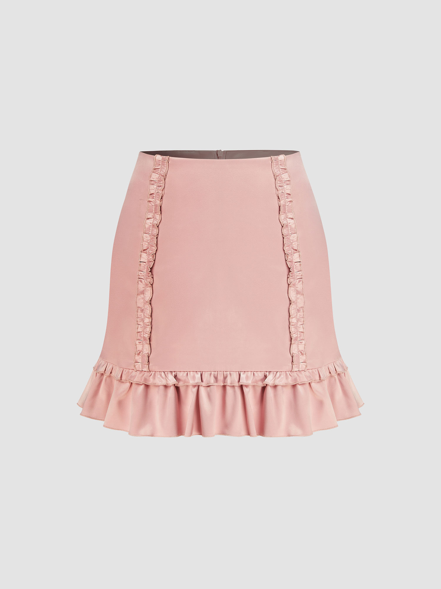mini skirt with ruffle hem