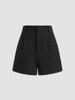 Cider - Cotton Woven High Rise Solid Shorts