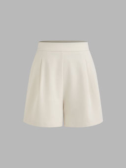 Cider - Woven Mid Rise Solid Pocket Shorts