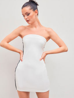 Cider - Tube Contrasting Binding Mini Dress