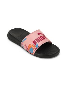 Puma - Popcat 20 Floral Black Sliders