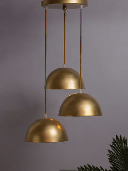 Homesake - Linear Cluster Golden 8Inch Hanging Light