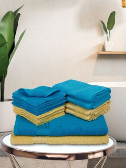 KOPA - Quick Dry 100% Cotton Soft Terry Towel -2Pc Bath, 4Pc Hand, 8Pc Face D'Ross Solid