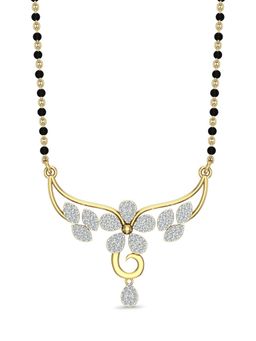 DISHIS - 22k BIS Hallmark Yellow Gold and Diamond Tanmaniya Pendant