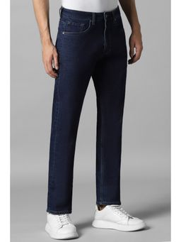 Louis Philippe - Men Navy Blue Light Regular Fit Jeans