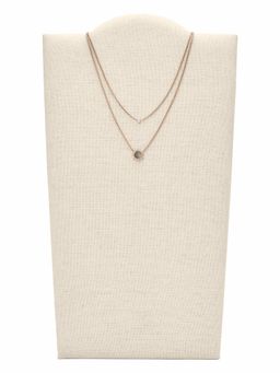 Fossil - Misty Autumn Rose Gold Necklace JF02953791