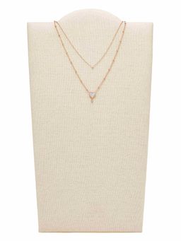 Fossil - Vintage Glitz Rose Gold Necklace JF03648791