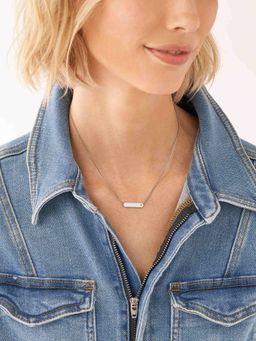 Fossil - Lane Silver Necklace JF04134040