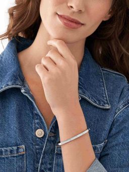 Fossil - Sadie Silver Cuff Bracelet JF04420040