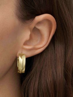 Fossil - Harlow Gold Hoops Earring JF04537710