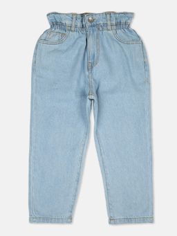 United Colors of Benetton - Girls Blue Solid Jeans