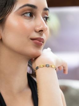 Shaya by CaratLane - Dazzle All Day Confetti Bracelet In Dual Plated 925 Silver