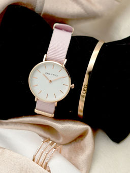 Joker and Witch - Joker & Witch White Stainless Steel Watch and Bracelet With Ring (Set of 3)