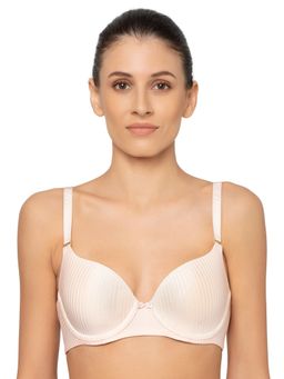 Triumph - T-Shirt Bra Shiny Seamless Detachable Straps Padded Wired Multiway Tshirt Bra - Nude