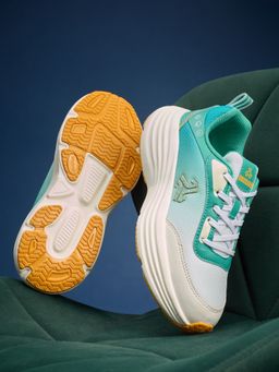 Campus - Boys BORNE C Green Running Shoes