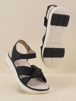 Mochi - Black Synthetic Sandals