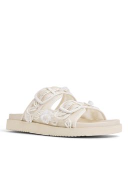 Aldo - White Textile Heels