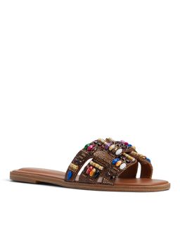 Aldo - Brown Textile Flats