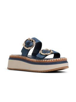 Aldo - Blue Textile Heels